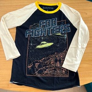 Rowdy Sprout raglan t-shirt Size8 Foo Fighters